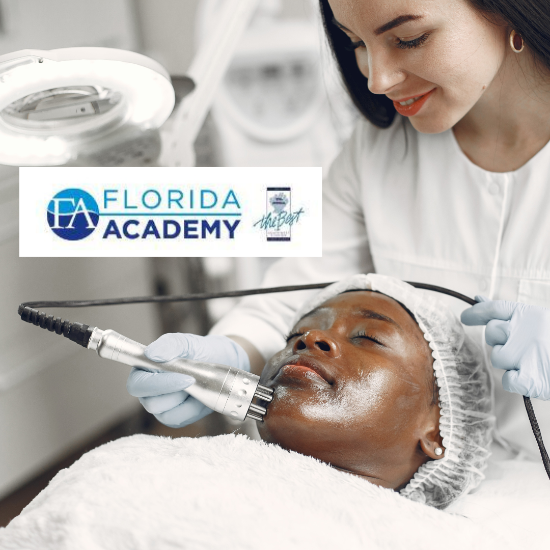 ID Skin professional skincare backbar products used at Florida Academy cosmetology school